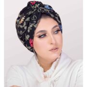 Soft Fashion One-Piece Head Cap Indian Design Floral Turban For Women Ready-to-Wear