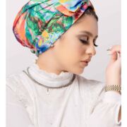 Unique Multi-Color Stunning Half-Bow One-Piece Women’s Turban in Soft Jersey Fabric